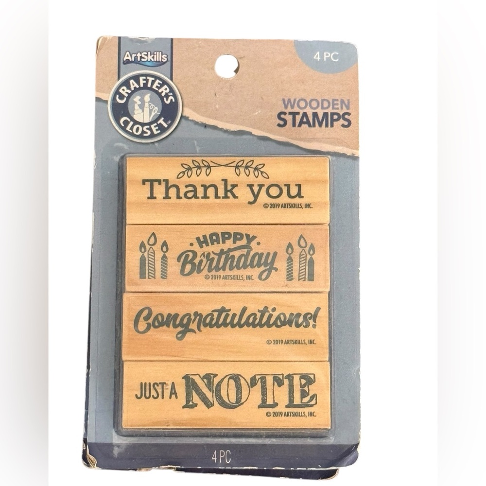 ArtSkills 4 Piece Wooden Stamps Set